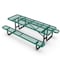 Flash Furniture Mantilla Rectangle Picnic Table, Green, Expanded Metal Mesh Top, Black Frame, 8 ft L SLF-EML-96-GN-GG - alternate 9